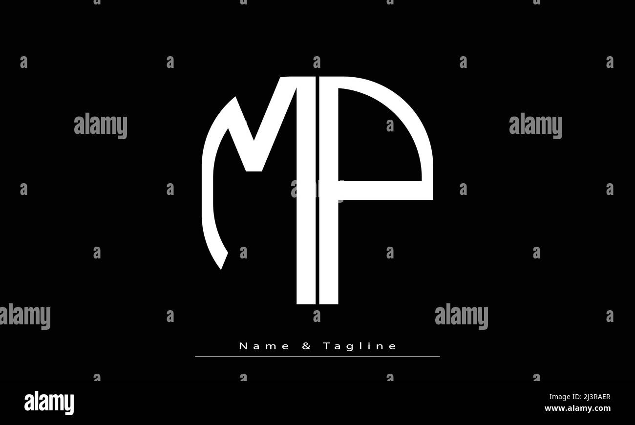 Premium Vector  Luxury letter pm or mp monogram logo design vector