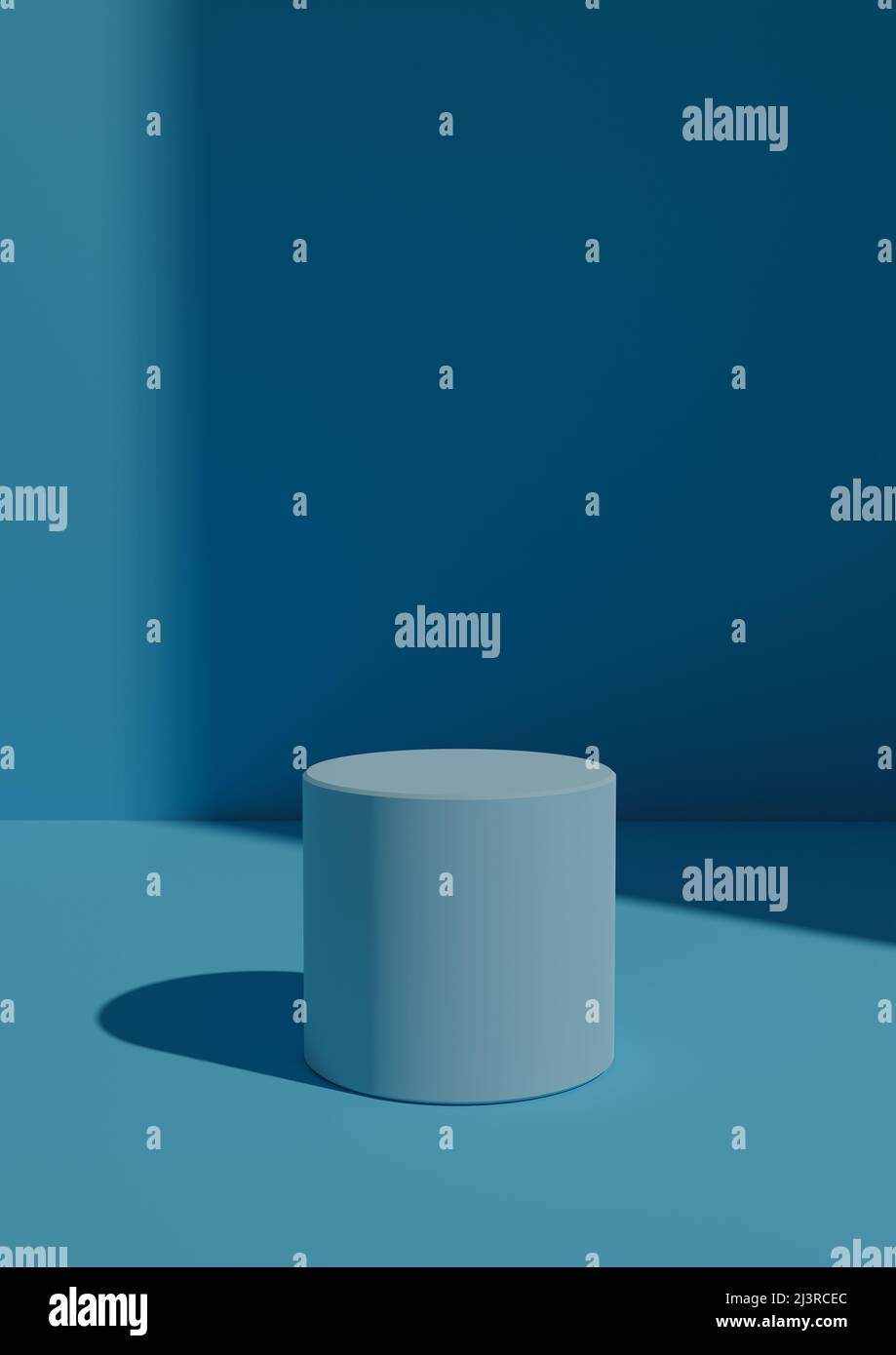 Simple, Minimal 3D Render Bright, Light Blue Background for Product ...