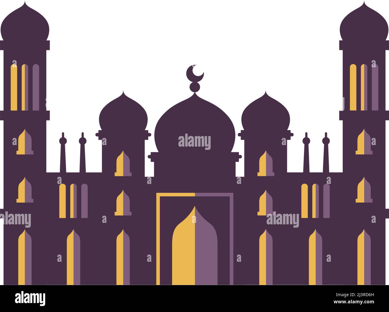purple mosque temple color facade Stock Vector Image & Art - Alamy