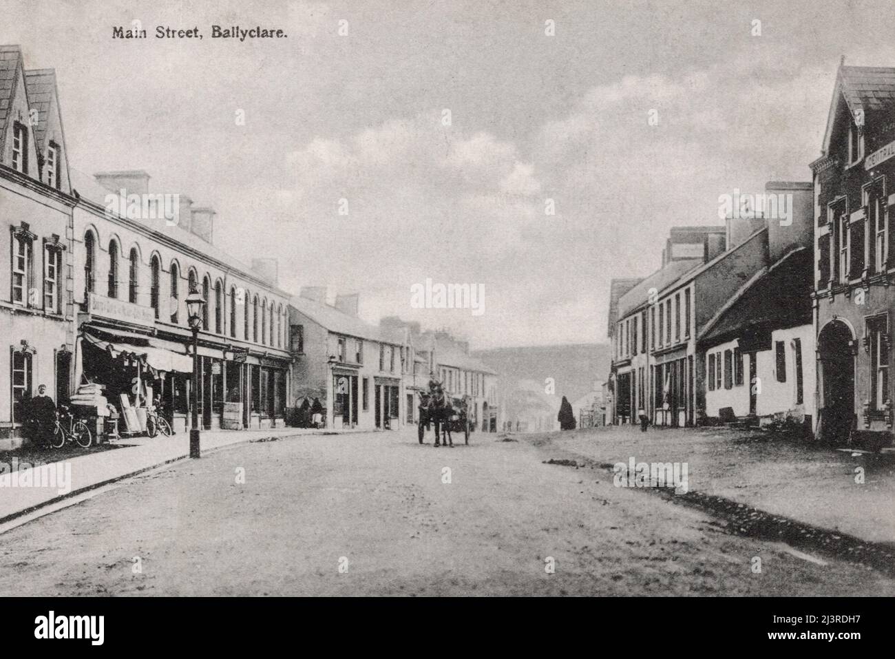 Main Street, Ballyclare Ireland, c1906 postcard. unknown photographer Stock Photo