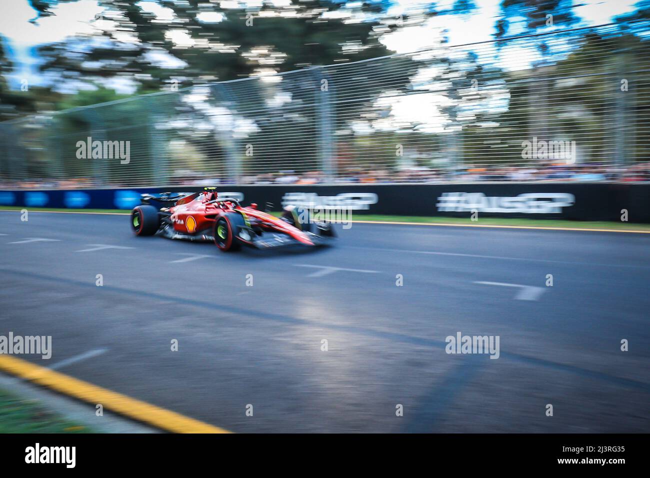 Melbourne, Victoria, Australia. 9th Apr, 2022. Charles Leclerc of Scuderia Ferrari at the 2022 Australian Formula 1 Grand Prix. (Credit Image: © Chris Putnam/ZUMA Press Wire) Stock Photo