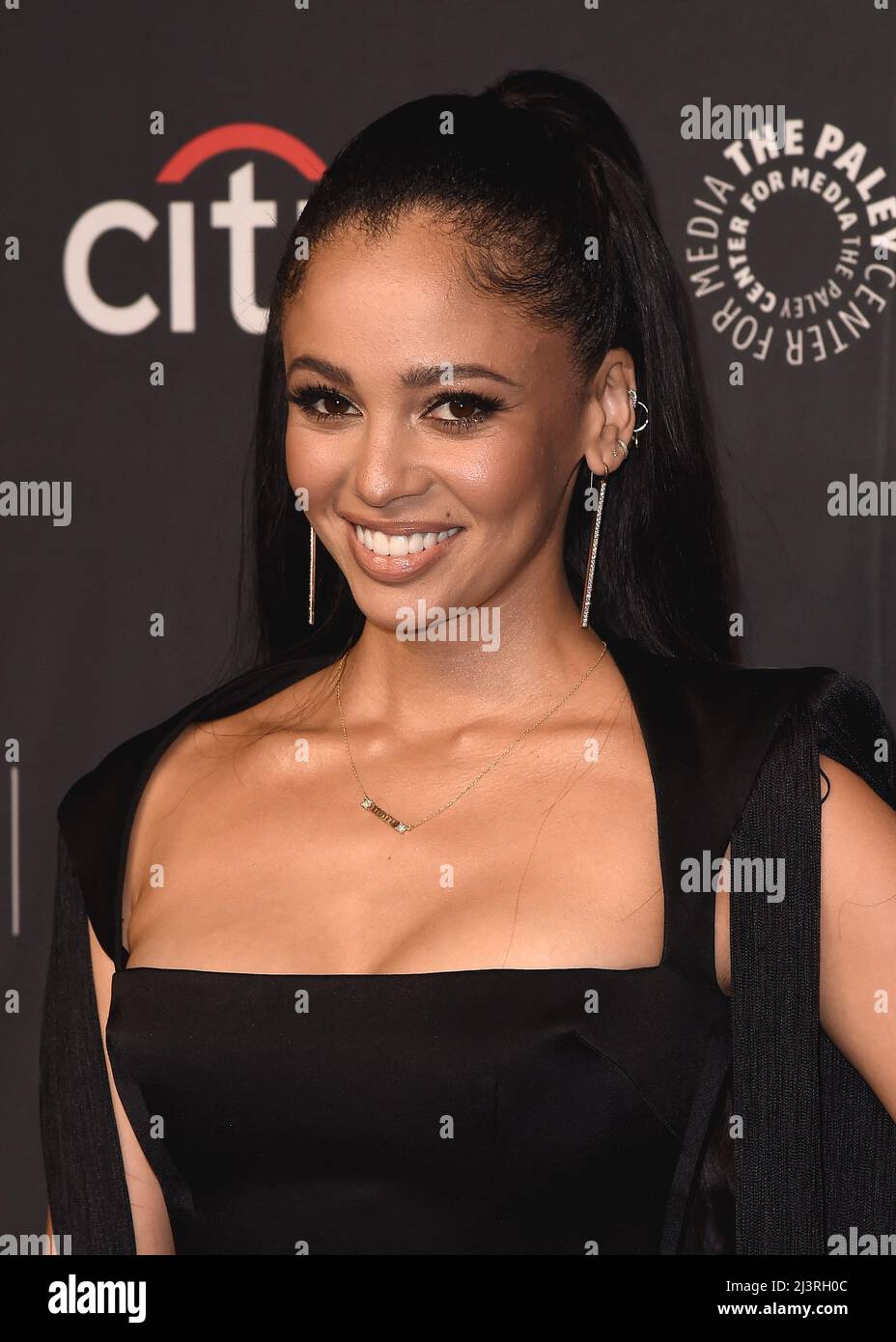 HOLLYWOOD, LOS ANGELES, CALIFORNIA, USA - APRIL 09: Canadian actress  Vanessa Morgan and son River Kopech arrive at the 2022 PaleyFest LA - The  CW's 'Riverdale' held at the Dolby Theatre on