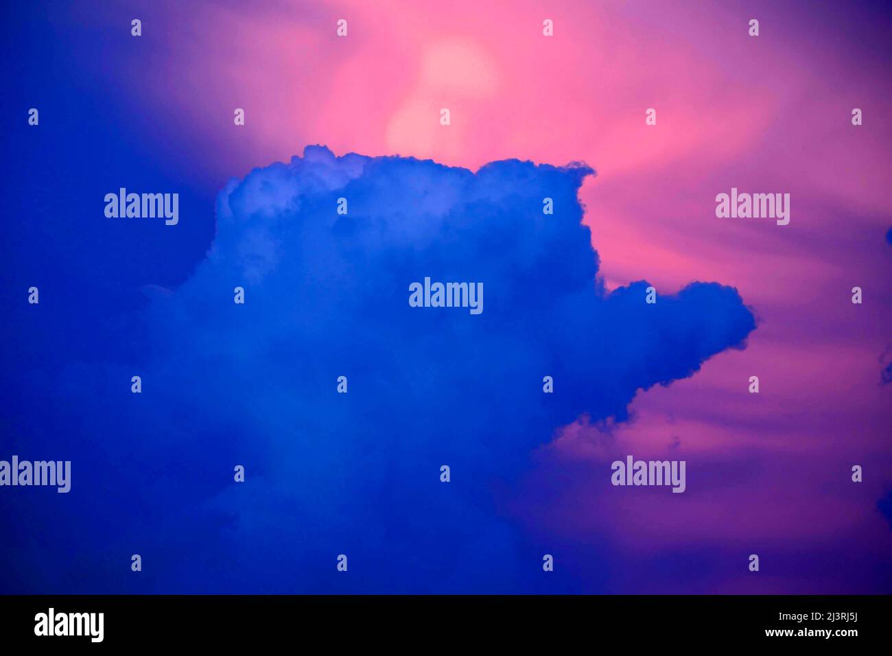 Illinois Sky at Sunset Stock Photo