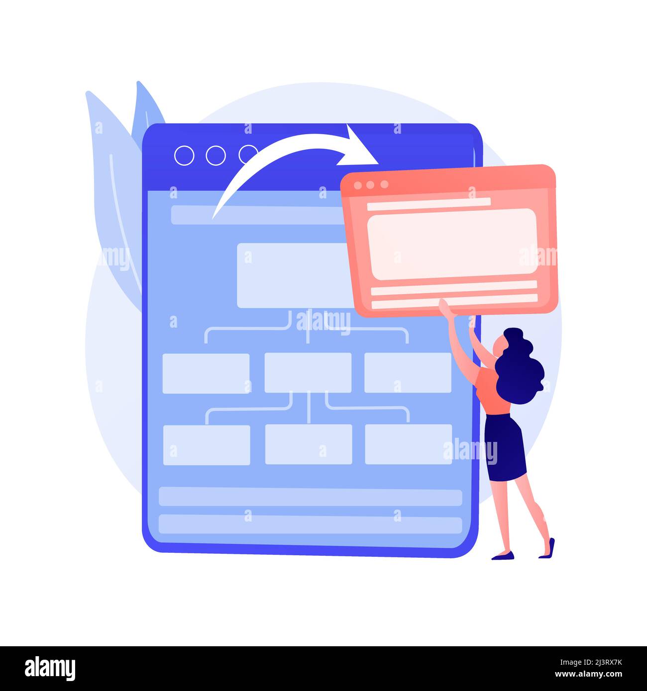 Cloud computing service, web hosting. Synchronised information, online storage, backup technology. Internet server. Cloud data center design element. Stock Vector