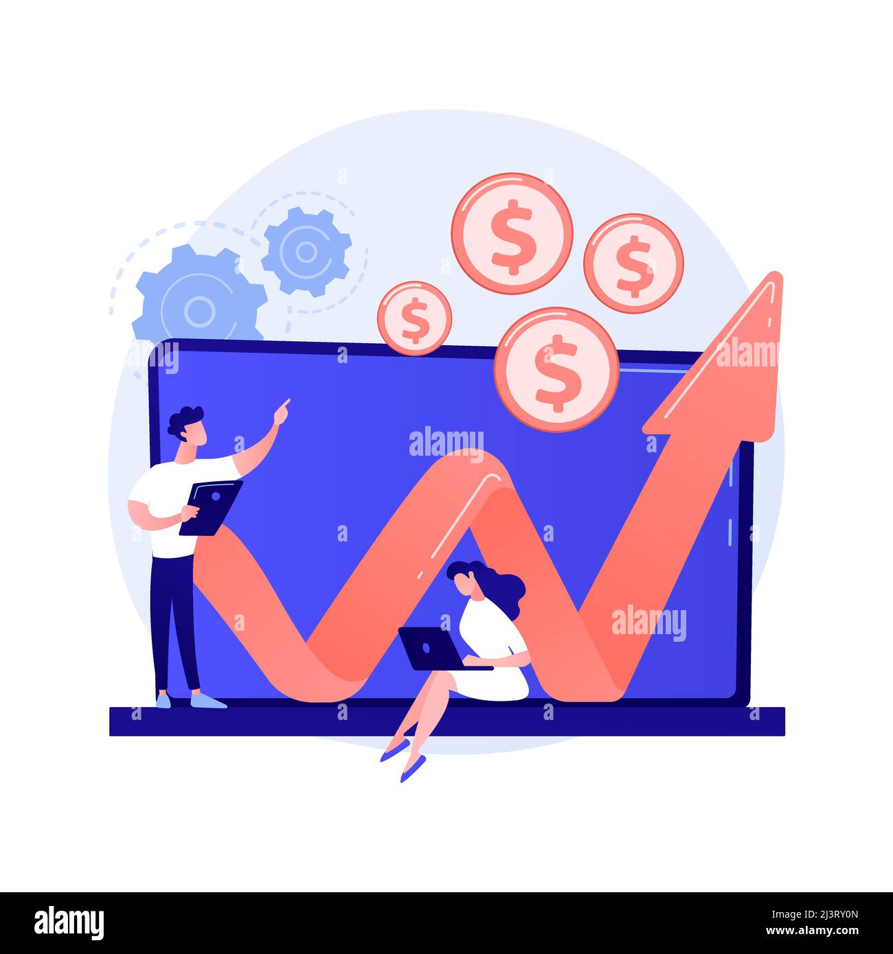 Programmer cartoon illustration programmer working hi-res stock ...