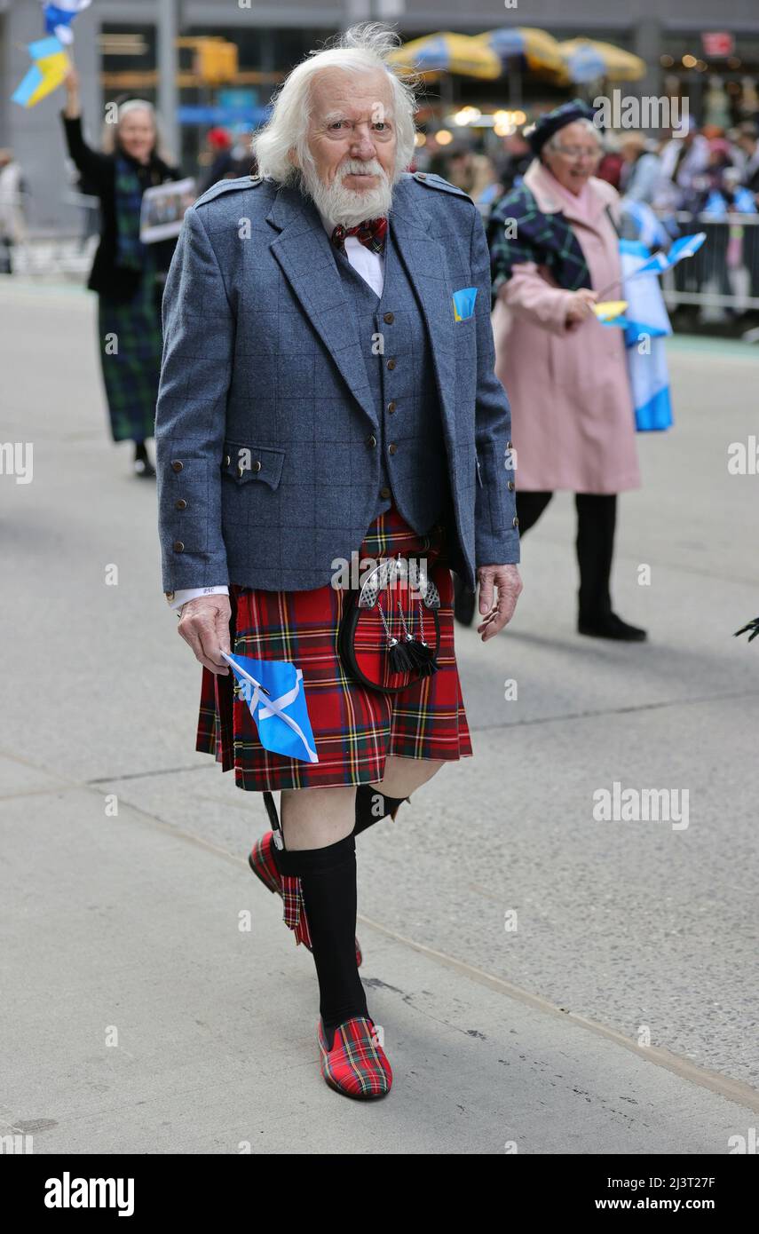 Sixth Avenue, New York, USA, April 09, 2022 Thousands of People