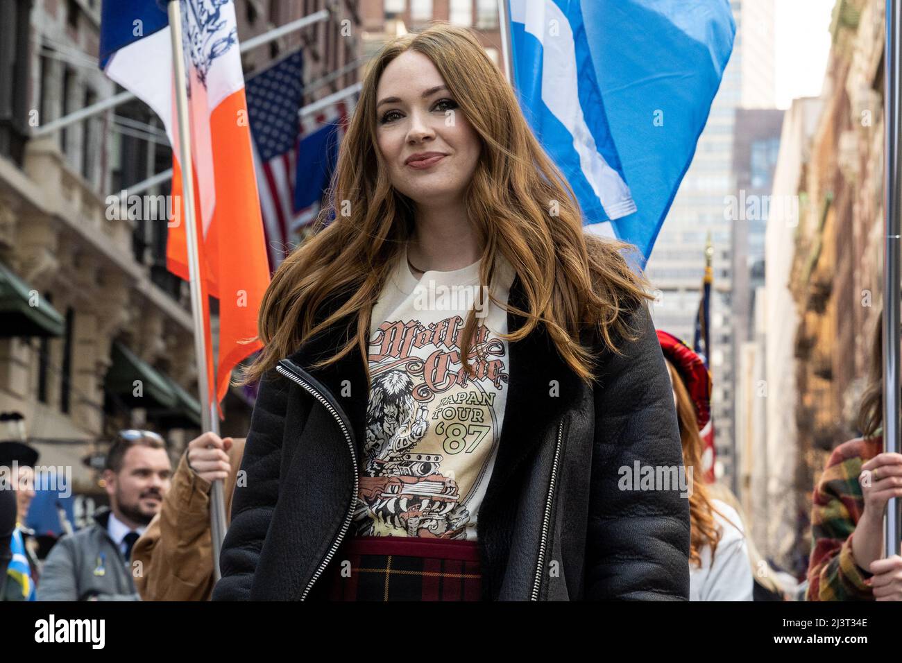 Scottish actress and Avenger Star Karen Gillan leads the Tartan Day