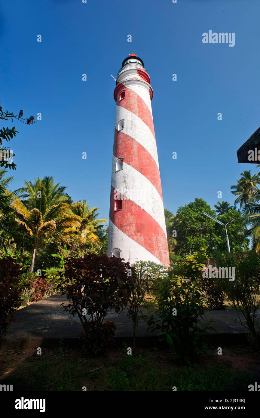 View of a Thangasseri Light House Kollam state Kerala India Stock Photo