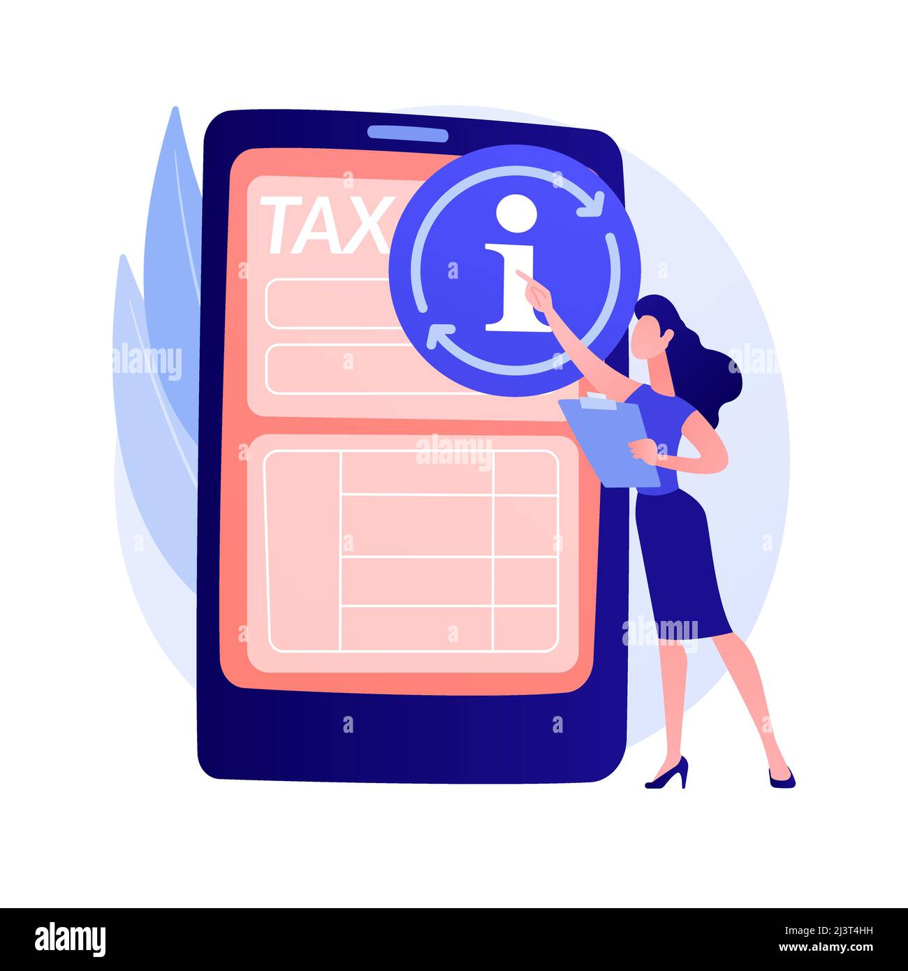 Updating financial information. Tax return. Reload site, new data, reset webpage. Redo wrong option. Done correctly. Proceed further. Vector isolated Stock Vector