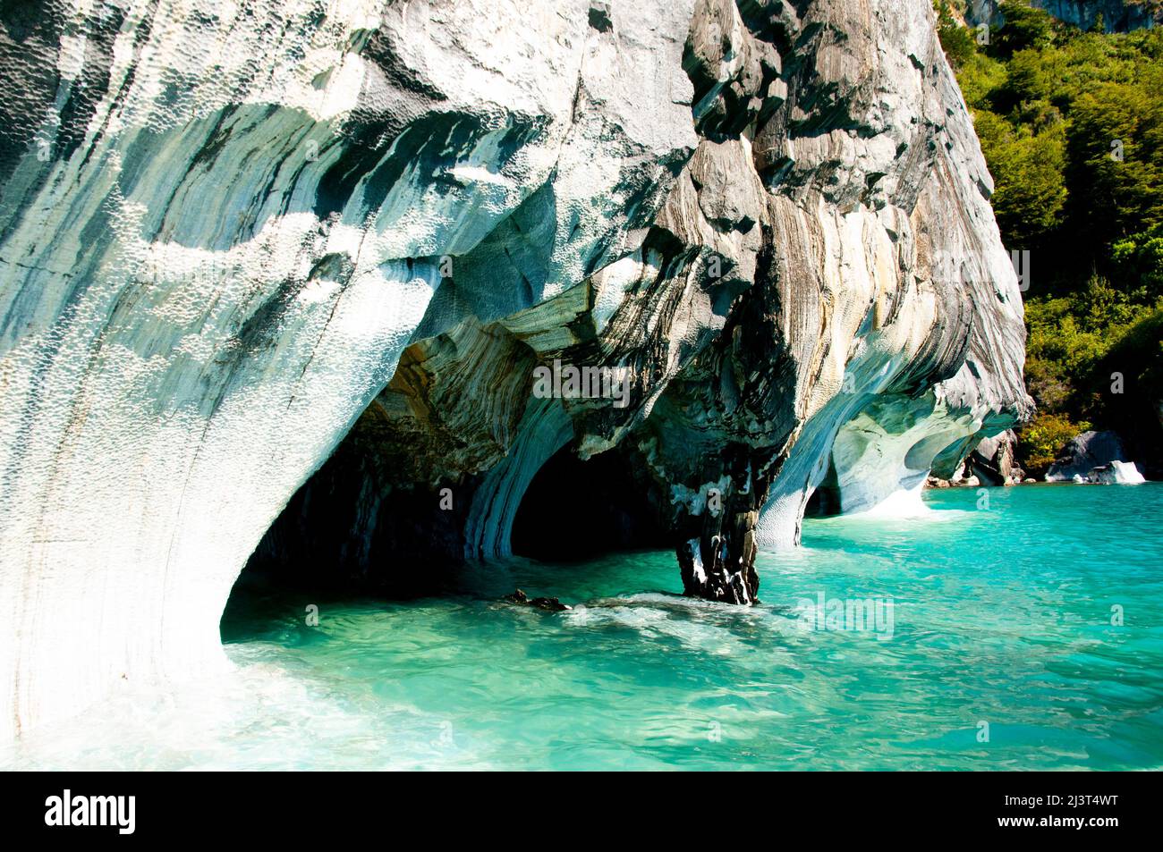 The Marble Caves Chile Stock Photo Alamy