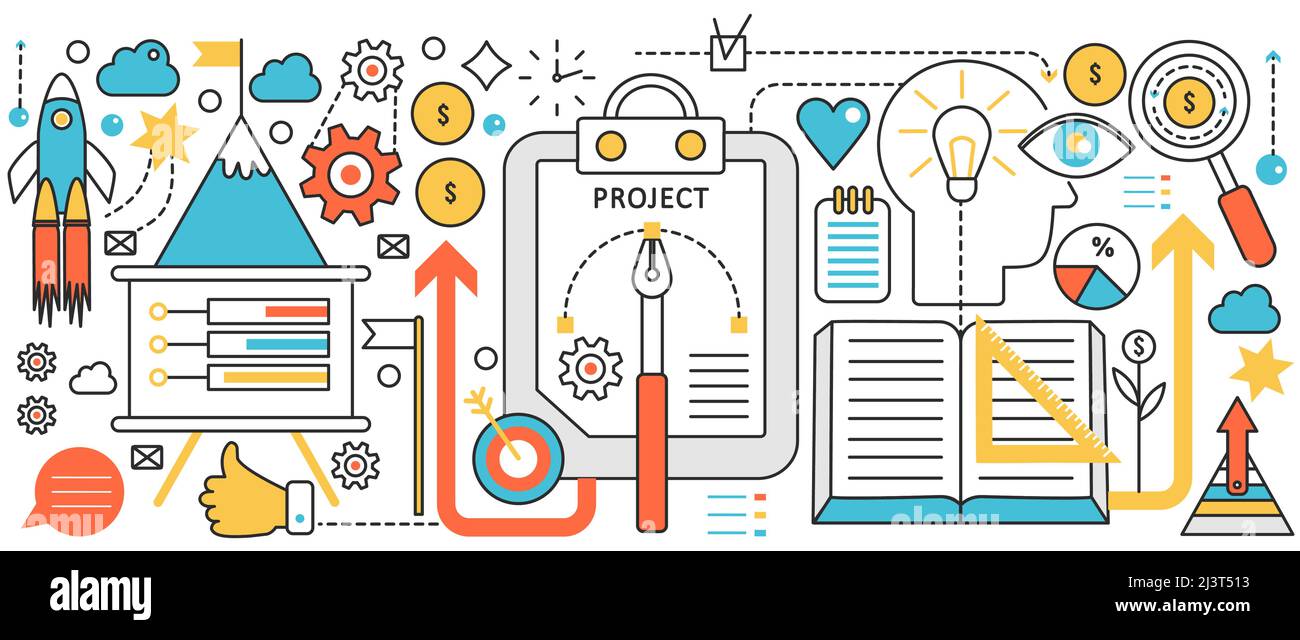 Business startup work technology. Analysis and research process on ...