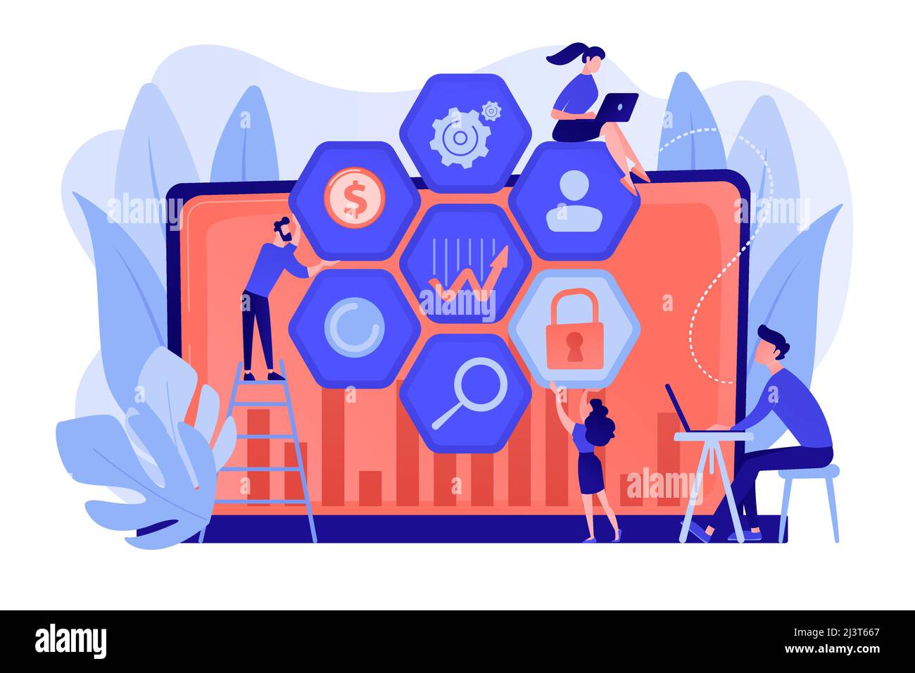 Cyber security risk analysts team reduce risks. Cyber security