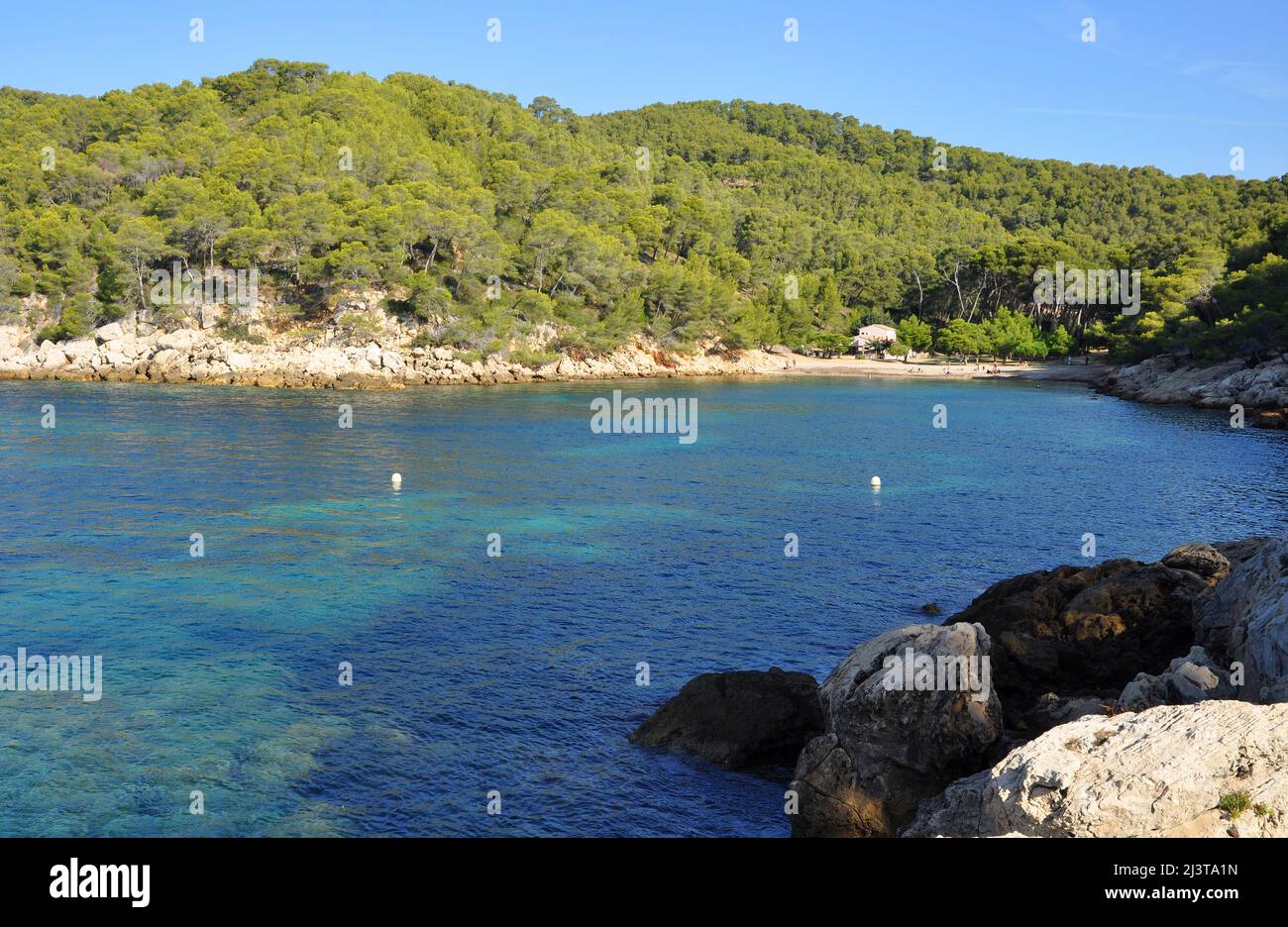 Calanque from Port d'Alon to St Cyr sur Mer Stock Photo - Alamy
