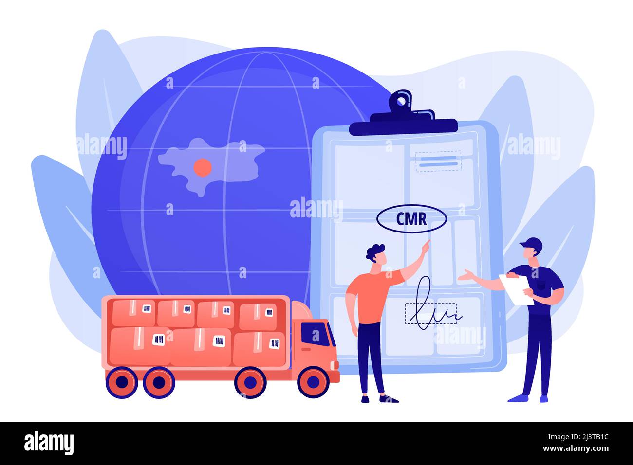 Worldwide logistics and distribution contract. Road transport documents