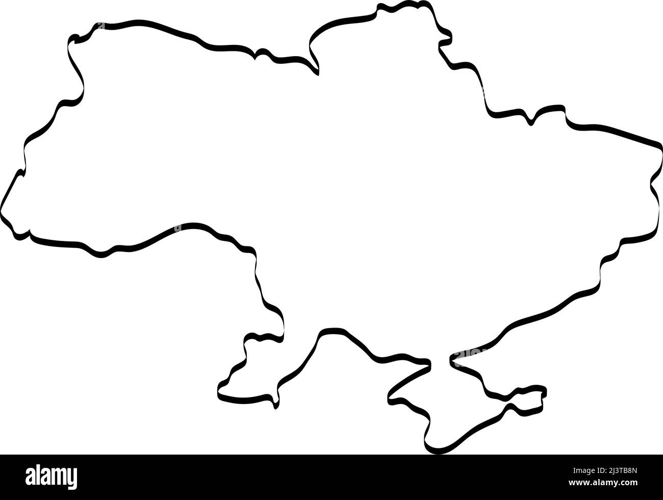 Stop War in Ukraine concept vector illustration. Ukrainian map illustration. Save Ukraine from Russia. Stock Vector