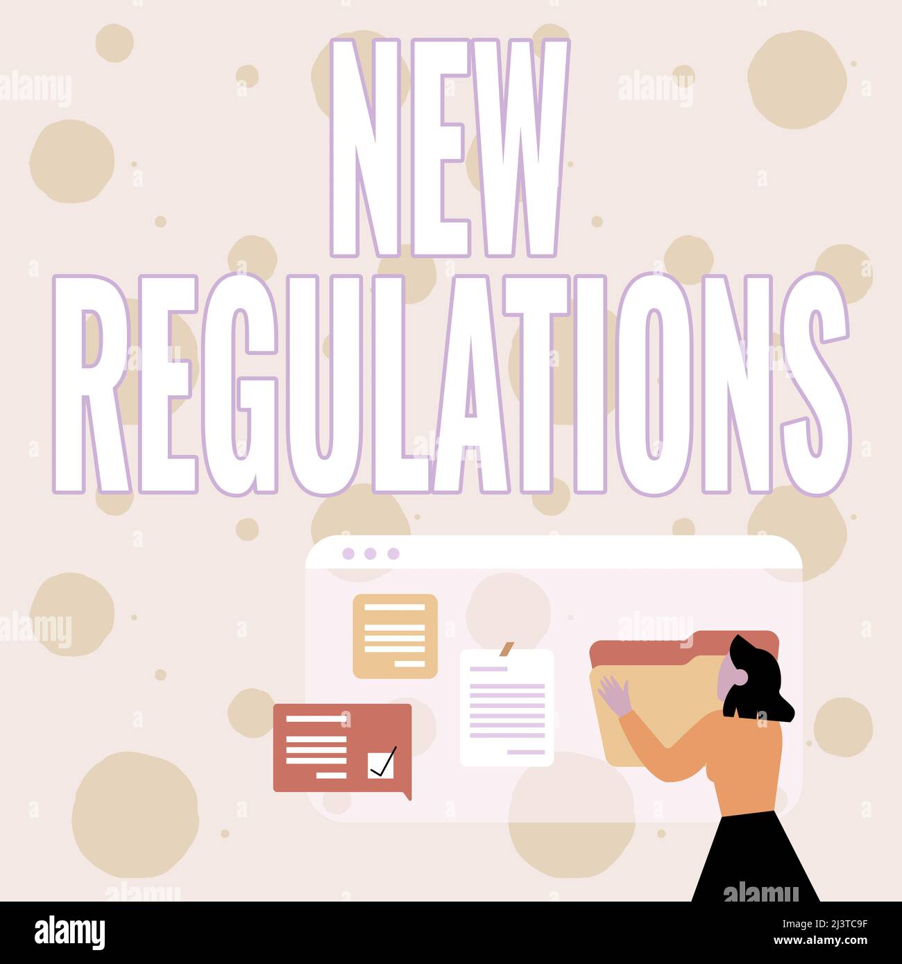 Sign displaying New Regulations. Business concept Regulation ...