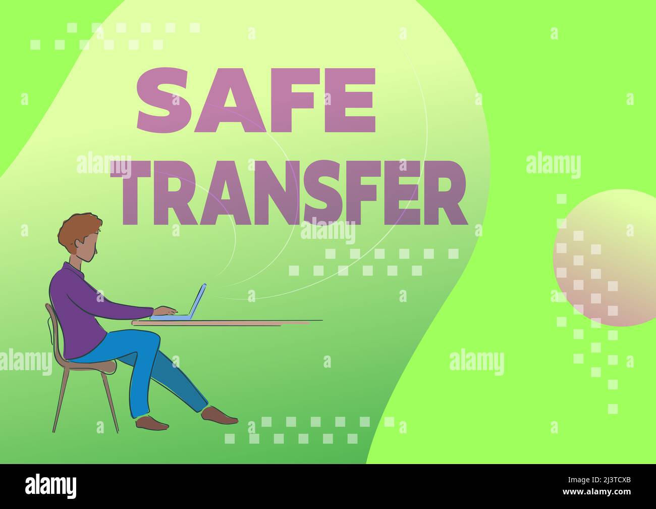 Hand writing sign Safe Transfer. Business showcase Wire Transfers ...