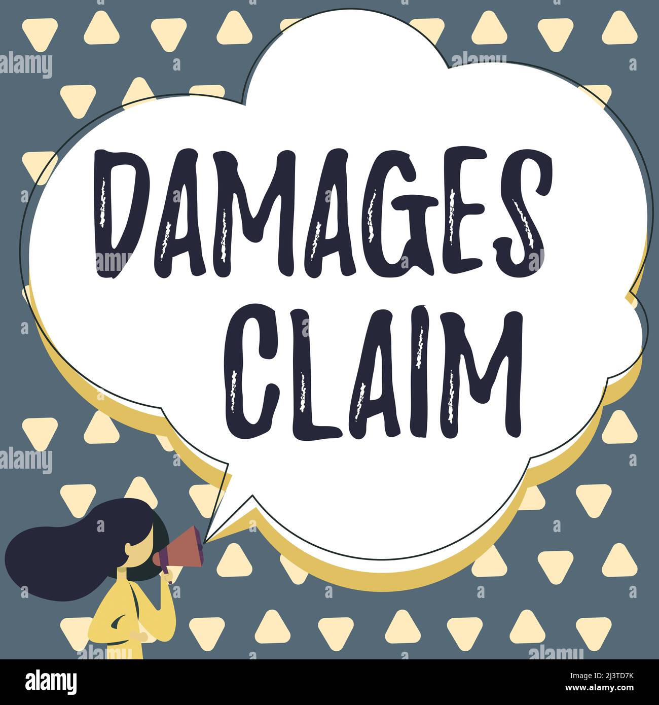 Inspiration showing sign Damages Claim. Business showcase Demand ...