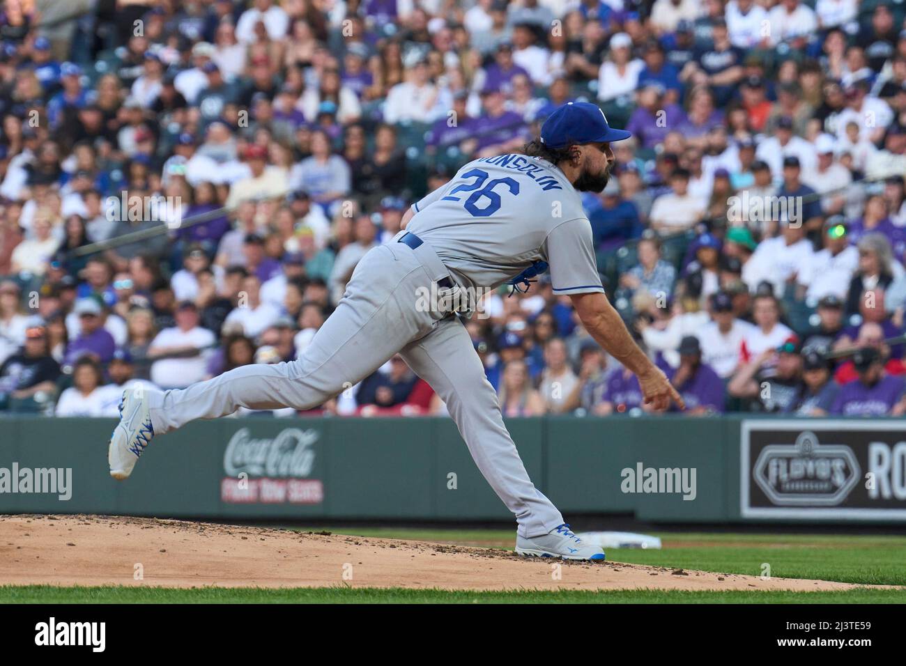 April 9 2022 Los Angeles pitcher Tony Gonsolin (26) during the game