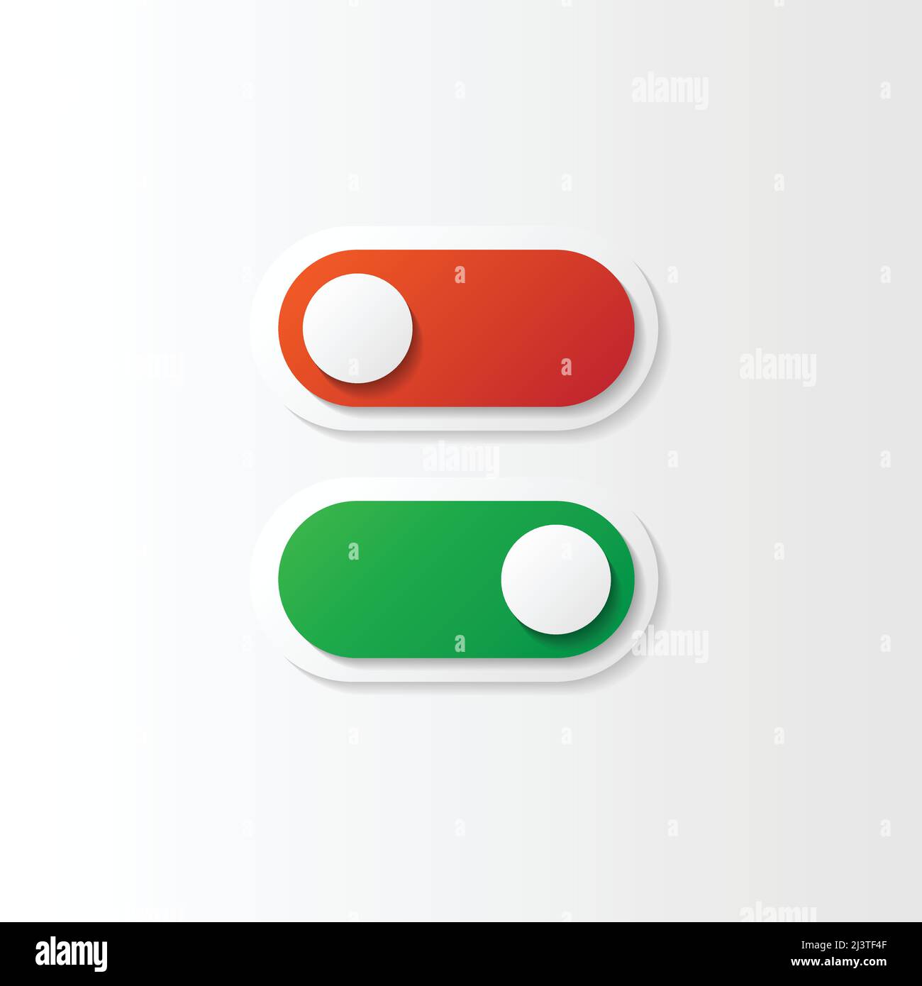 Red and green buttons design Stock Vector Image & Art - Alamy