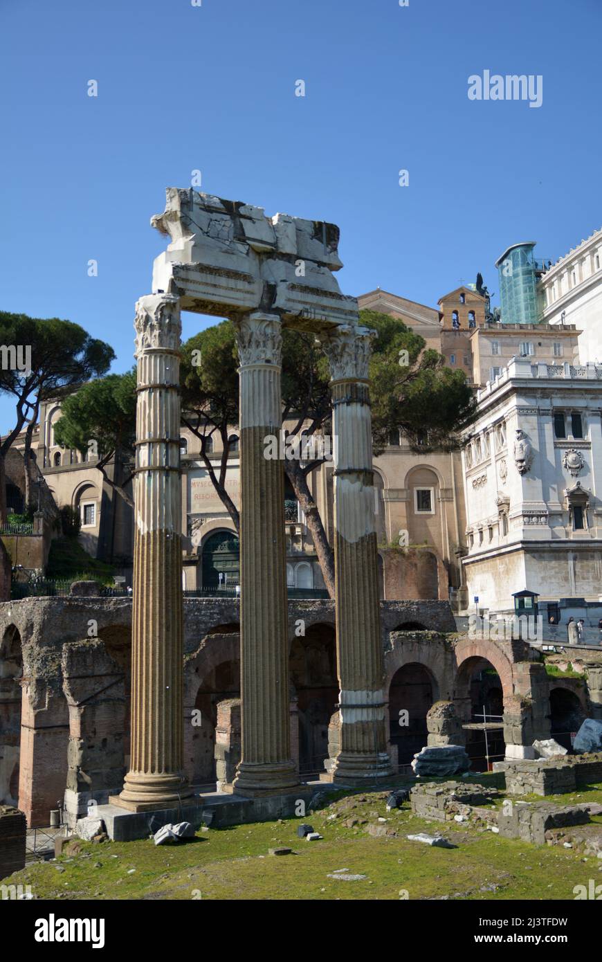 the forum of Rome Stock Photo