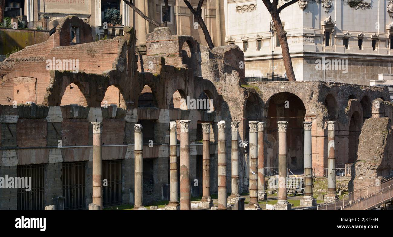 the forum of Rome Stock Photo