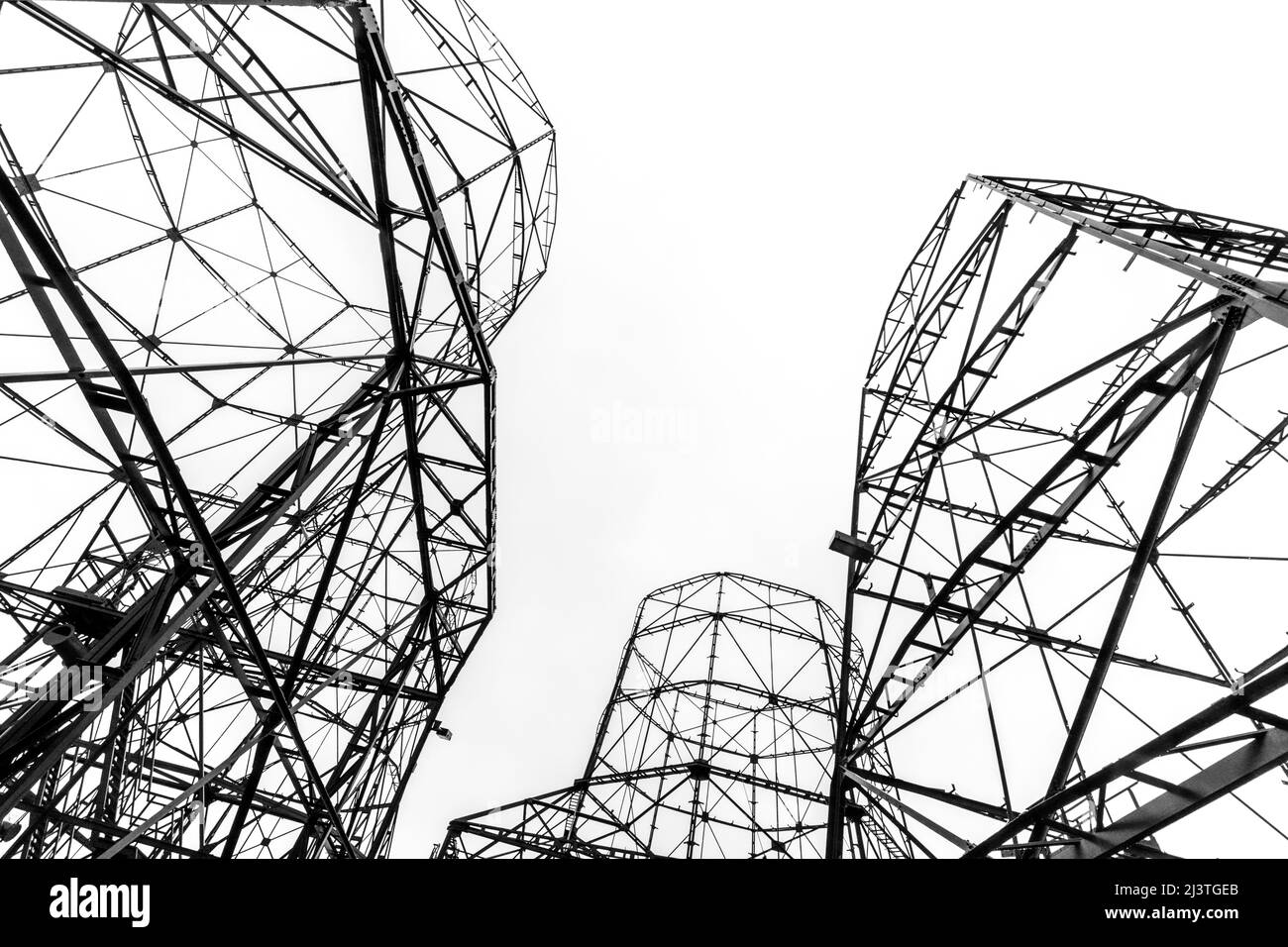 empty skeleton of gas silo at Hansa coking plant in Dortmund, Germany Stock Photo