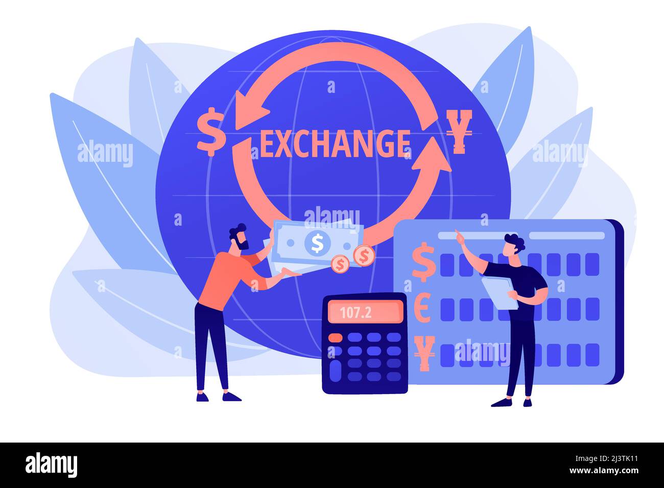 Money exchange. Bank operation. Finance services. Financial market