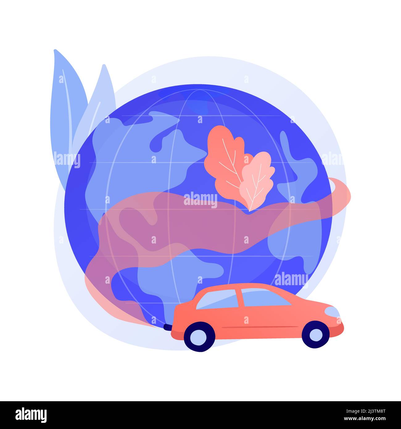 Motor vehicle pollution abstract concept vector illustration. Pollution certificate, motor vehicle emission reduction, car exhaust, transportation ind Stock Vector