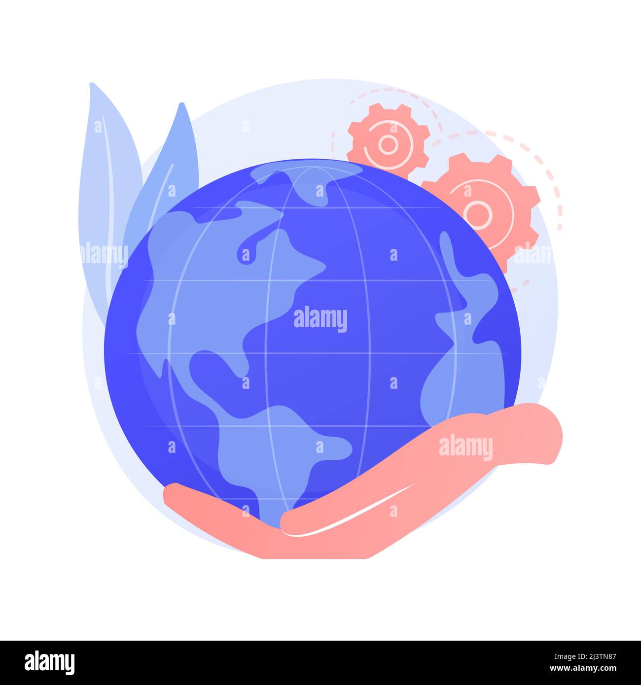 Earth Day abstract concept vector illustration. World earth day celebration, environmental activism, save planet, climate change, international ecolog Stock Vector