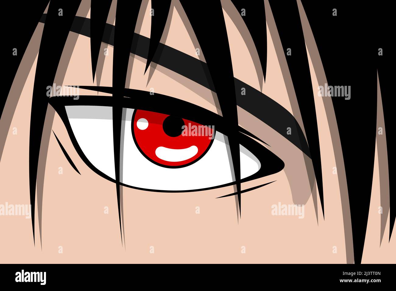 Angry eyes manga hi-res stock photography and images - Alamy