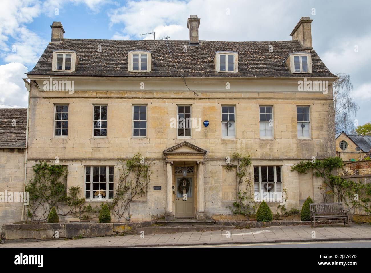 Classic Georgian architecture in Painswick village in the Cotswolds, Gloucestershire Stock Photo