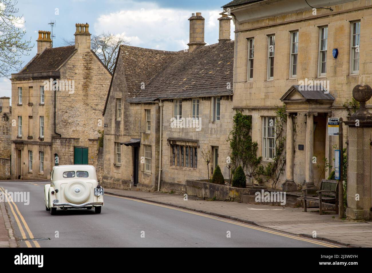 Painswick village in the Cotswolds, Gloucestershire Stock Photo