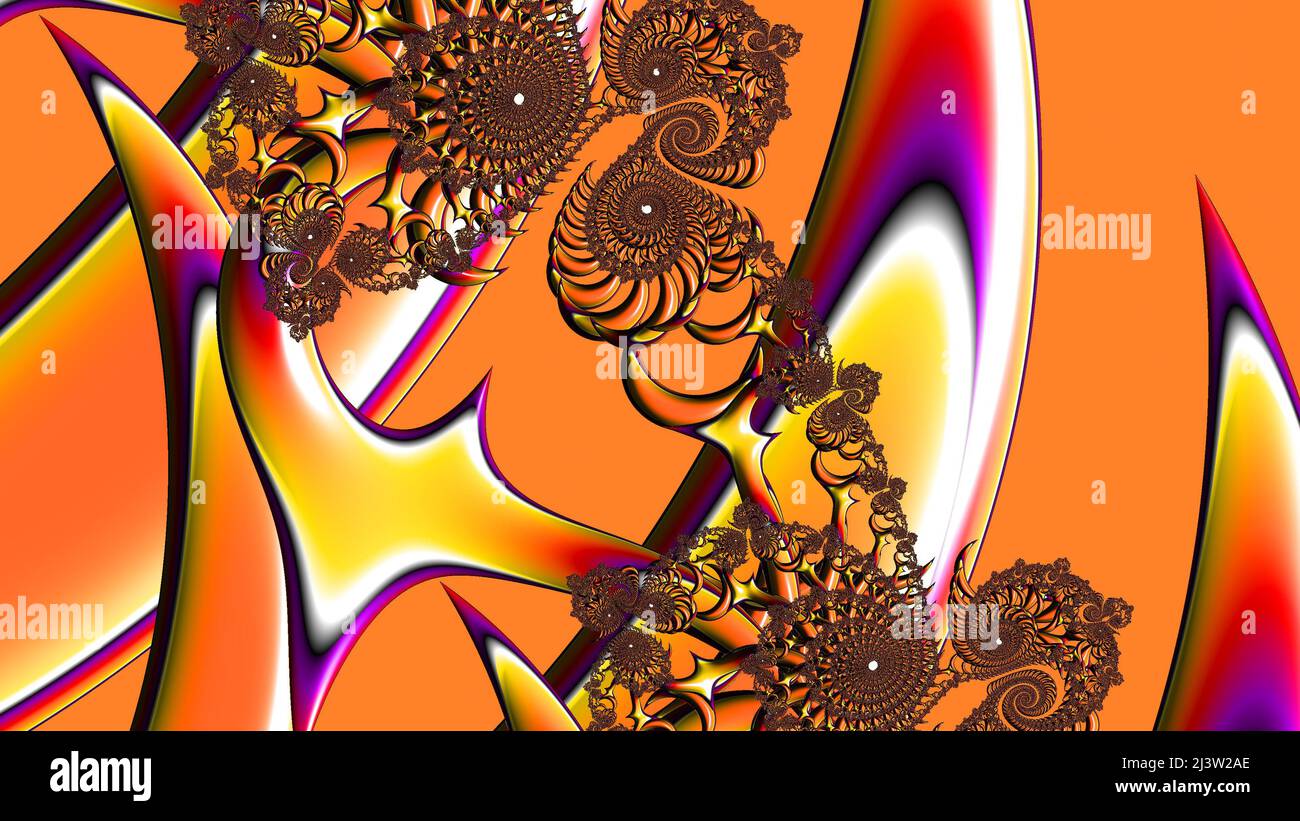 Abstract Computer generated Fractal design. A fractal is a never-ending ...