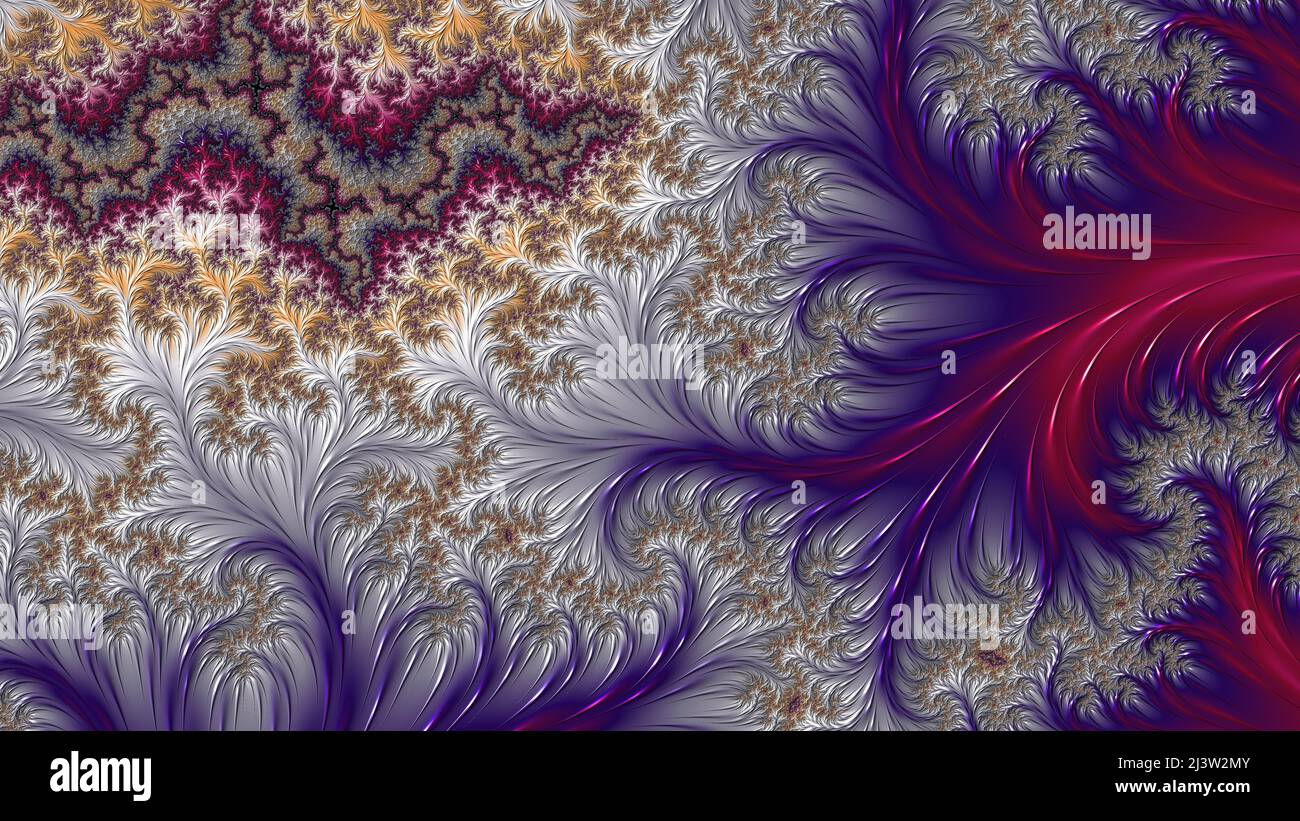 Abstract Computer generated Fractal design. A fractal is a never-ending ...