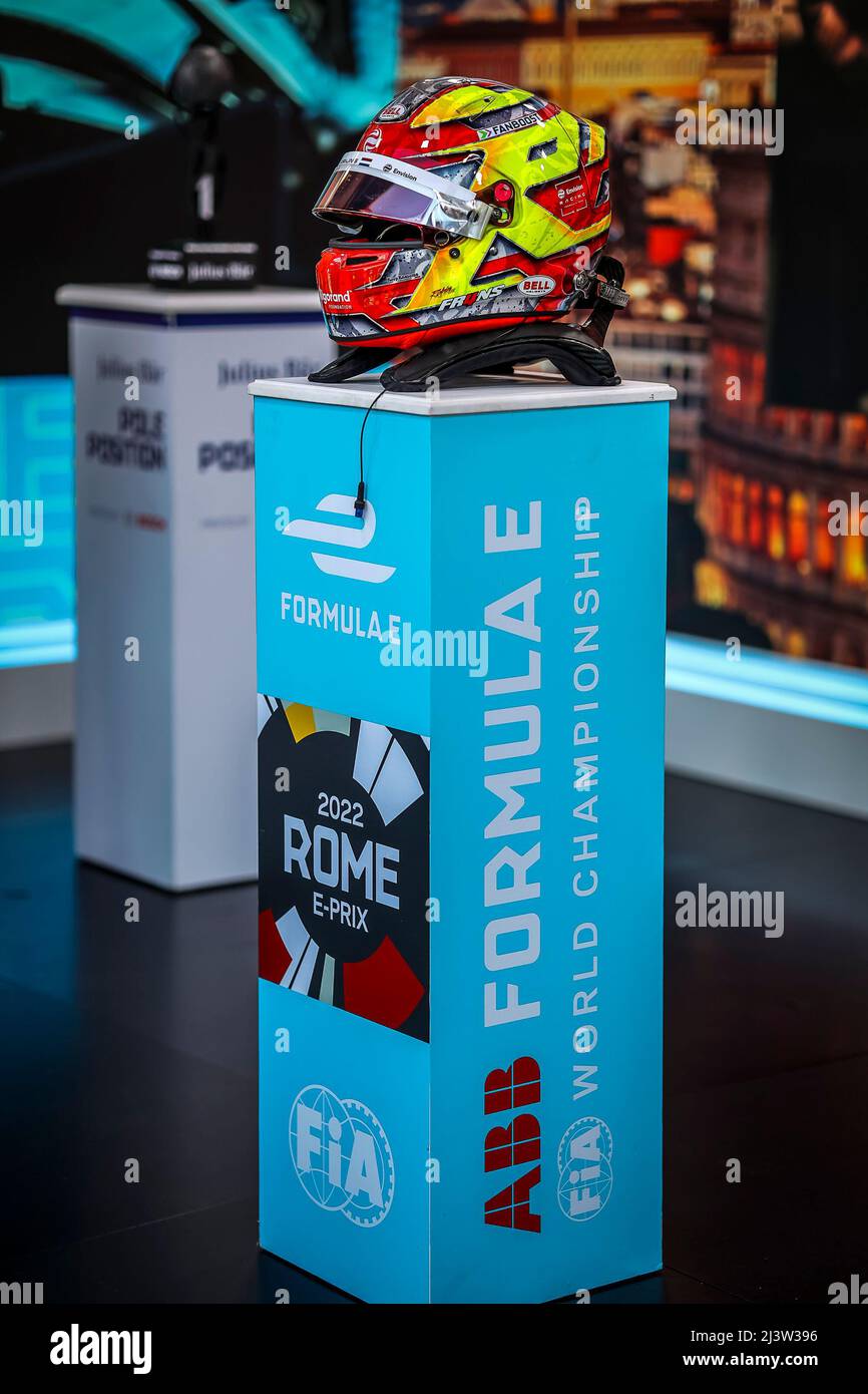 FRIJNS Robin (nld), Envision Racing, Audi e-tron FE07, portrait casque  helmet during the 2022 Rome City ePrix, 3rd meeting of the 2021-22 ABB FIA  Formula E World Championship, on the Circuit Cittadino