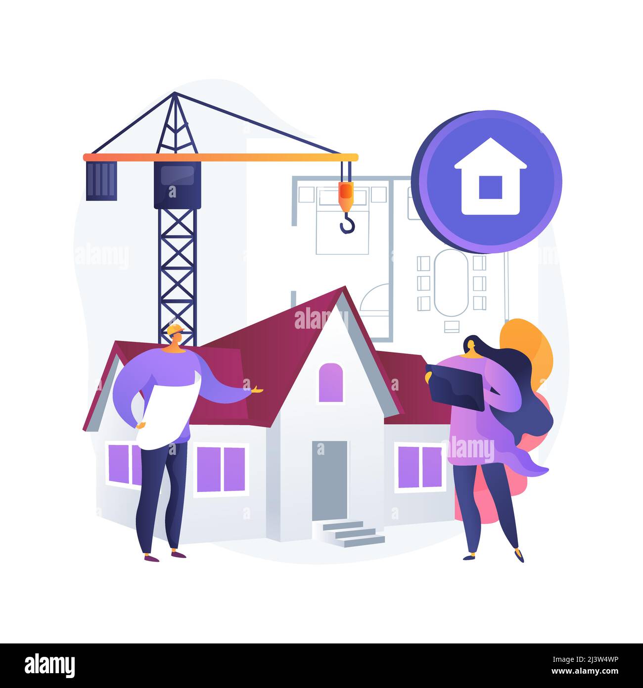 Real estate development abstract concept vector illustration. Property development, real estate