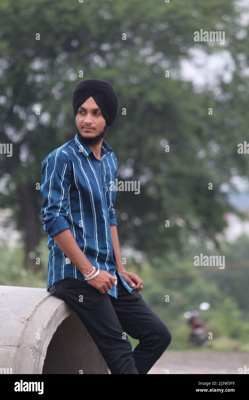 Portrait Of Young Happy Indian Sikh Handsome Man With Smile Mumbai Portrait Of Young Happy Indian Sikh Handsome Man With Smile Mumbai