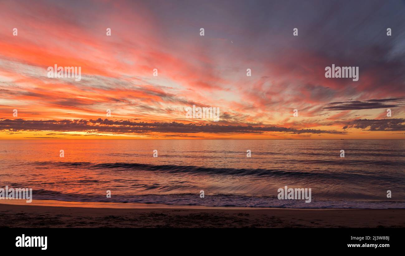 Colourful Bunbury Sunset Stock Photo