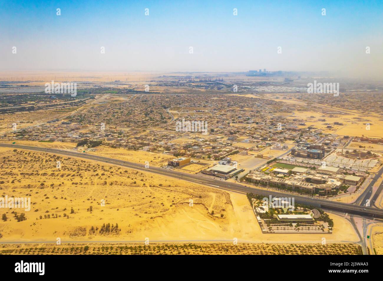 Dubai suburb aerial hi-res stock photography and images - Alamy