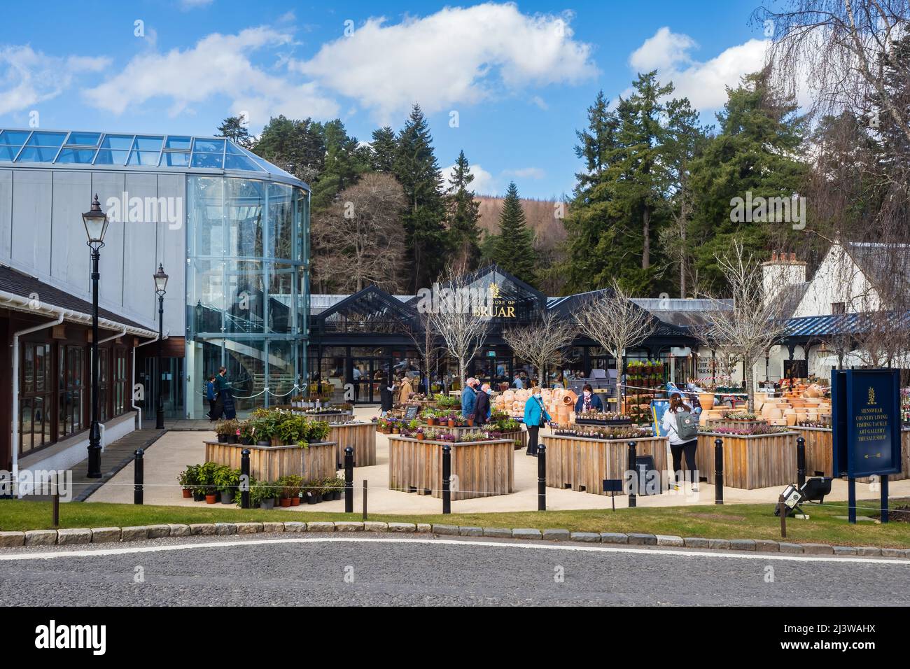 20.03.2022 Bruar Perthshire Scotland UK. The House of Bruar operates a clothing and accessories store. offers knitwear jackets coats shirts tr Stock Photo Alamy
