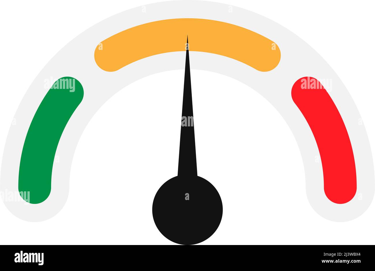 Gauge, meter, level indicator icon, symbol. Stock vector illustration, clipart graphics Stock