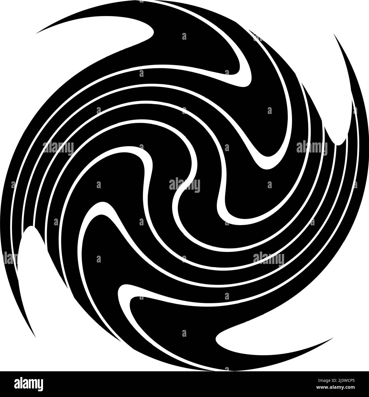 Spirestack Shape Spiral, swirl, twirl element. Vortex, eddy, spire and helix vector ...