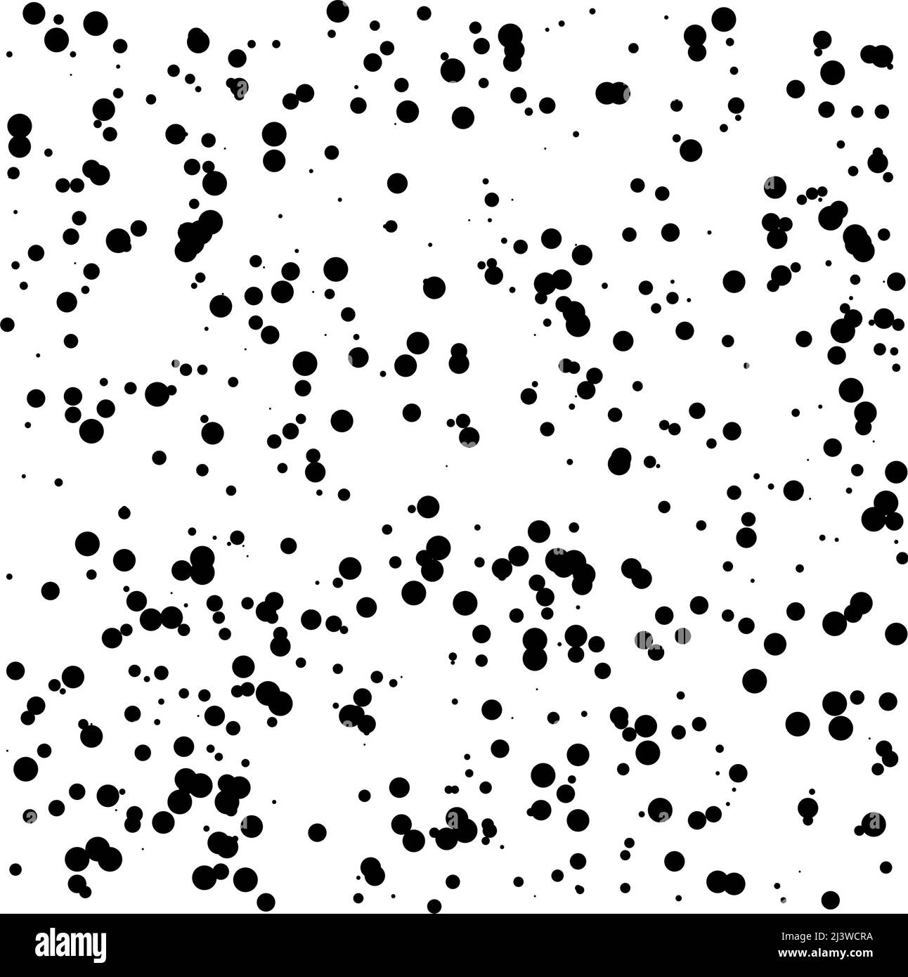 Random dots, circles pattern. Polka dots, pointillist, stippling ...