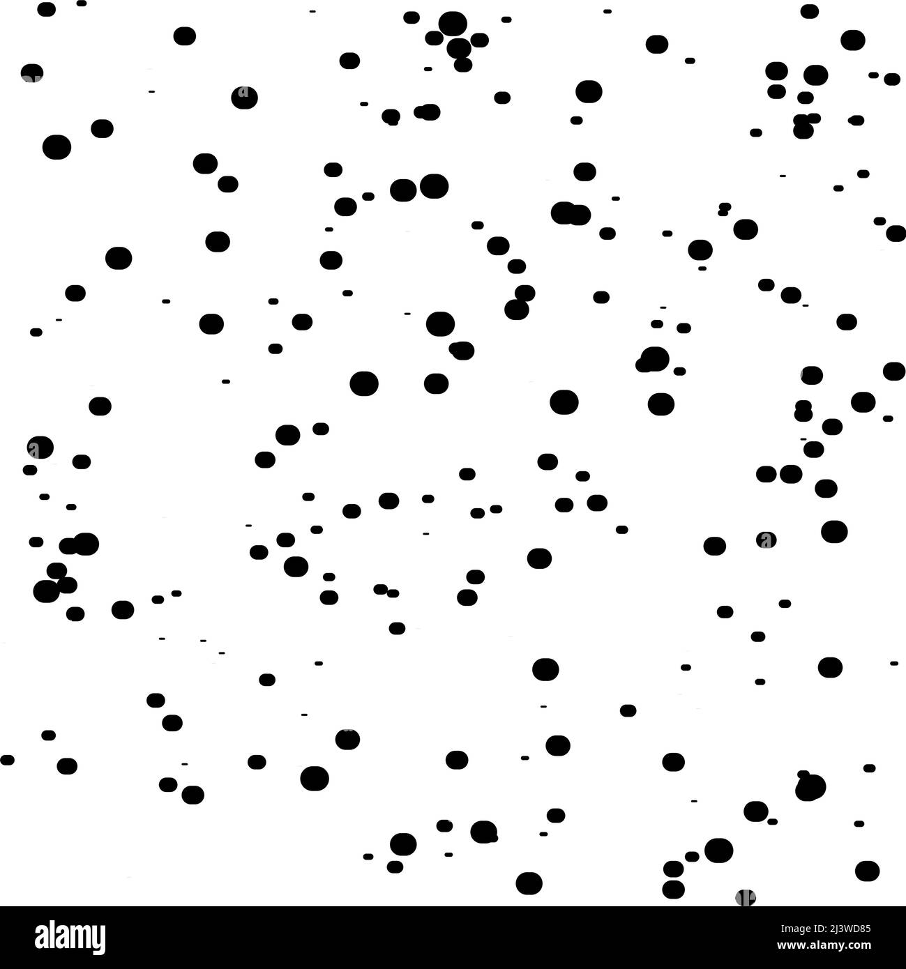 Random dots, circles pattern. Polka dots, pointillist, stippling ...