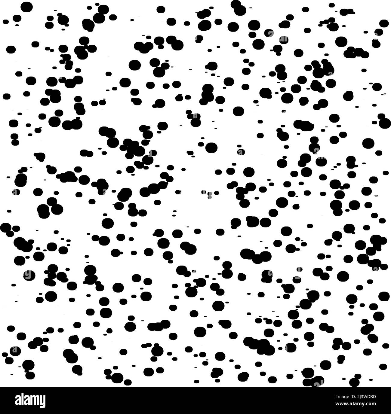 Random dots, circles pattern. Polka dots, pointillist, stippling ...