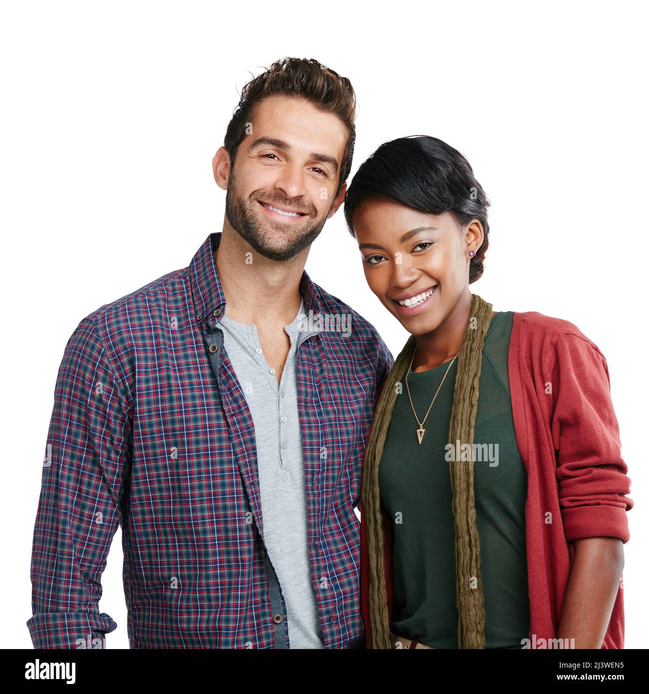 Couple black man white woman studio hi-res stock photography and images ...