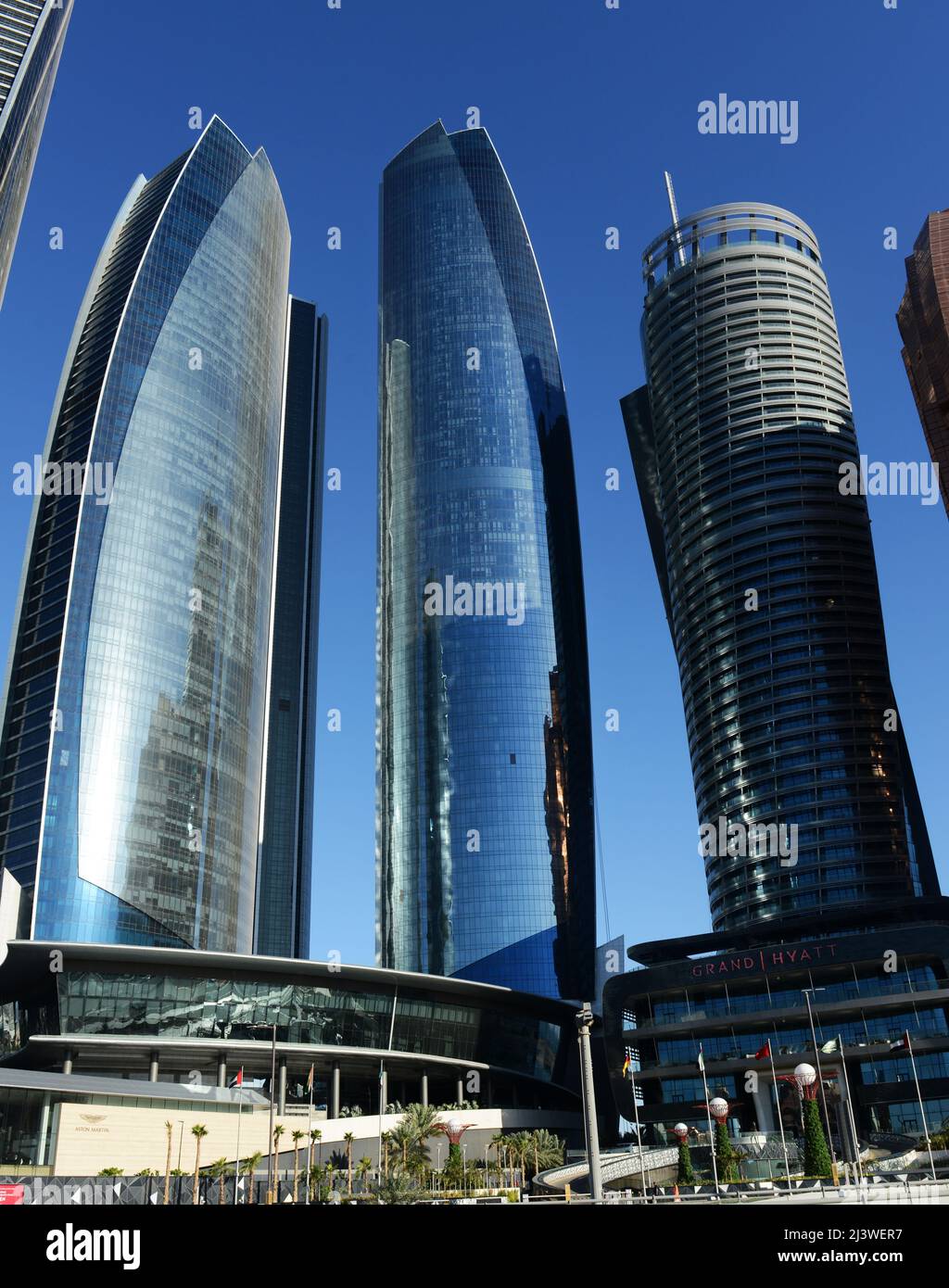 Etihad towers in Abu Dhabi, United Arab Emirates Stock Photo - Alamy