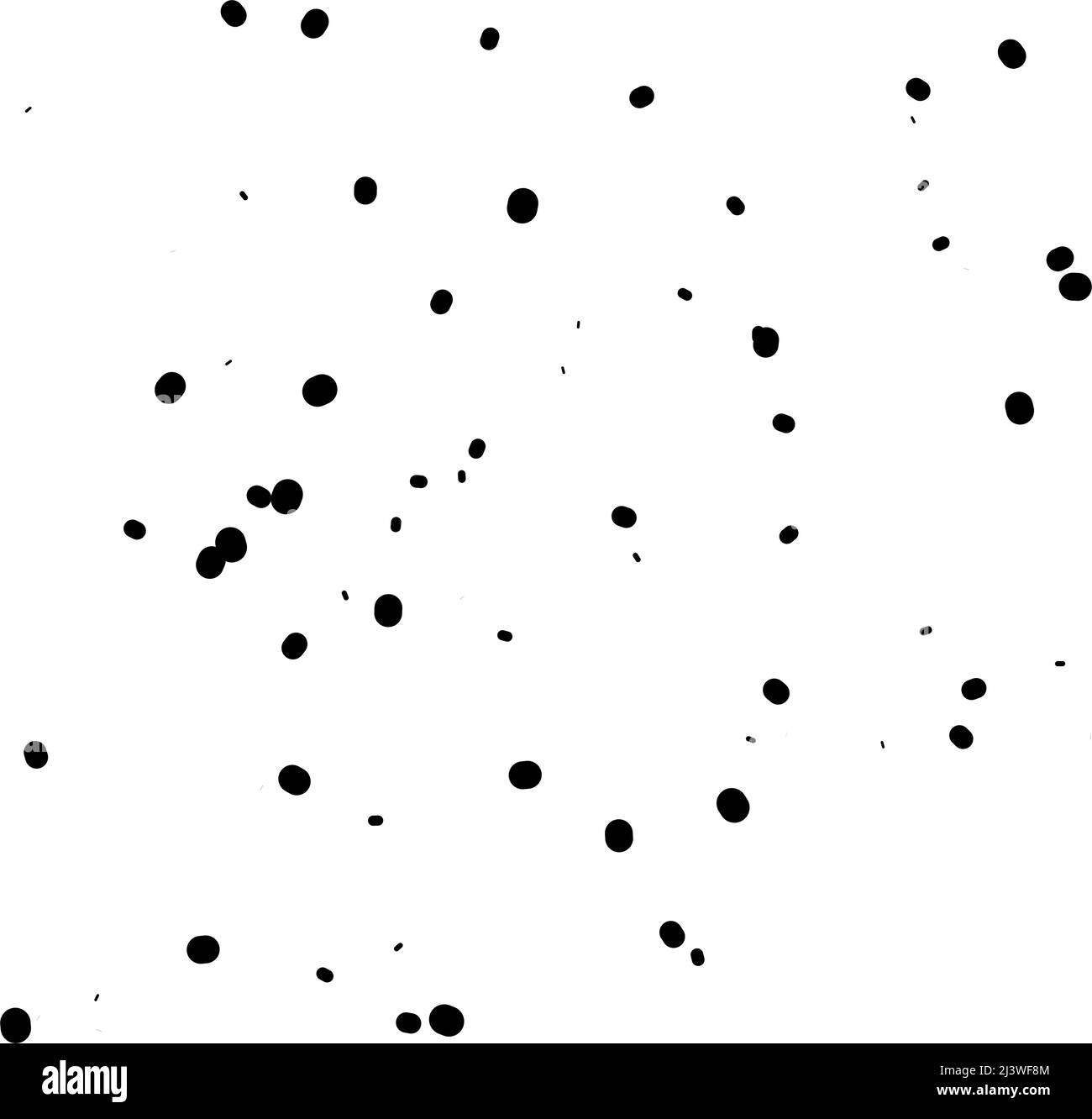 Random dots, circles pattern. Polka dots, pointillist, stippling ...