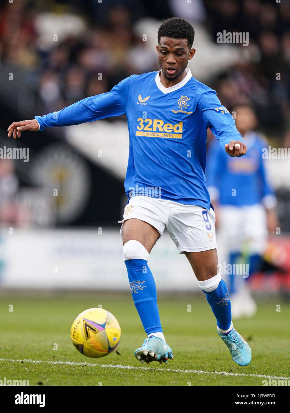 Rangers' Amad Diallo in action during the cinch Premiership match at The SMISA Stadium, Paisley. Picture date: Sunday April 10, 2022. Stock Photo